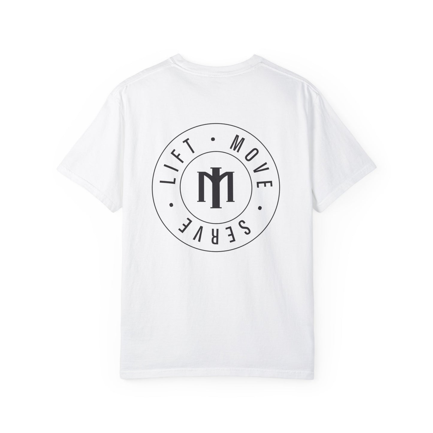 Lift Move Serve Unisex Black Print T-shirt