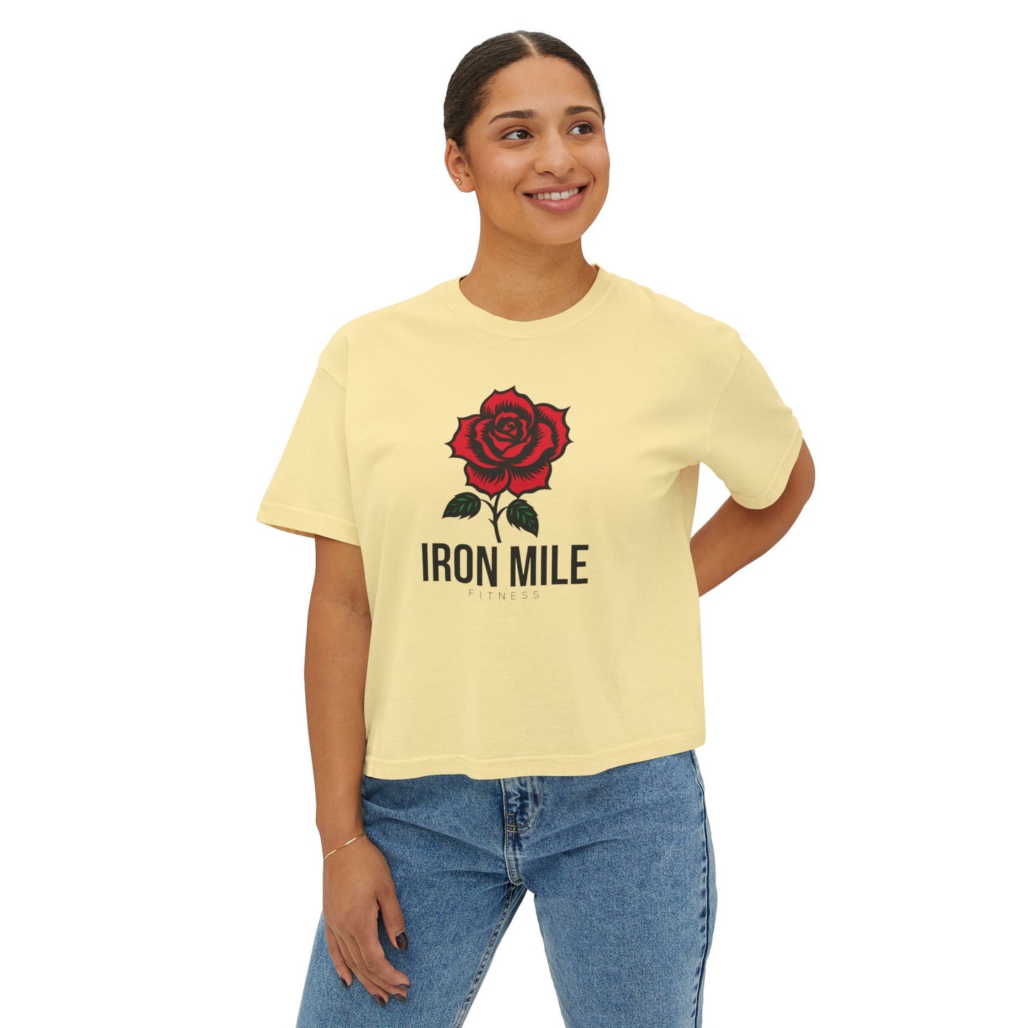 Women's Rose Boxy Tee