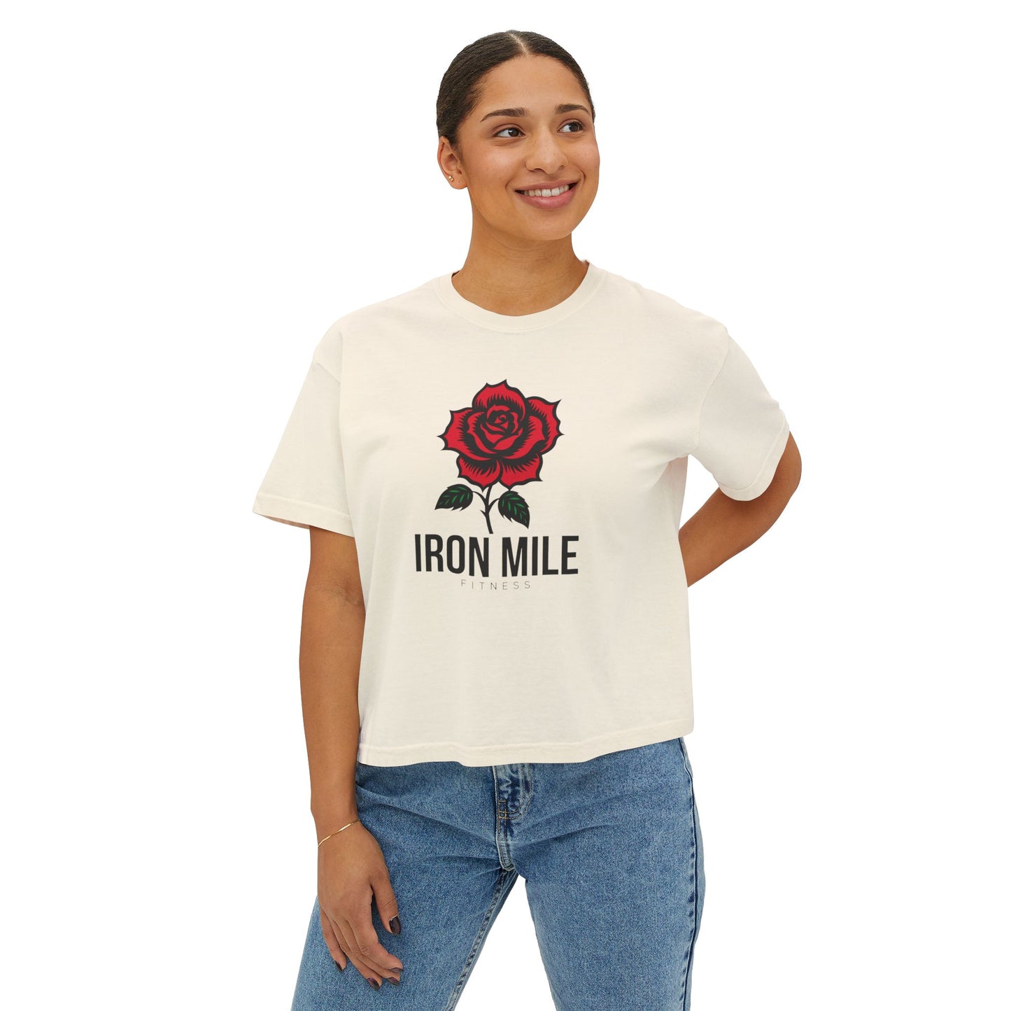 Women's Rose Boxy Tee