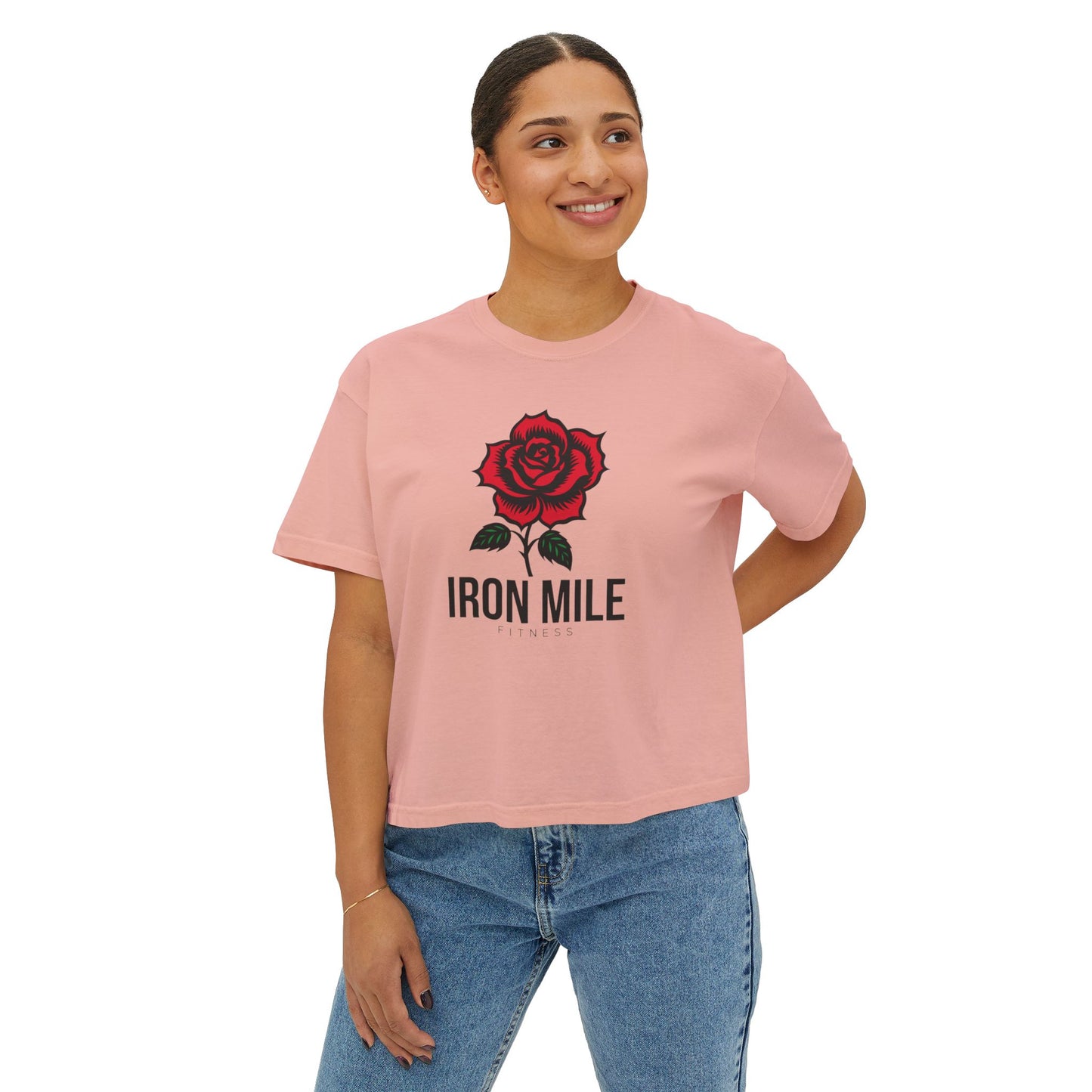 Women's Rose Boxy Tee