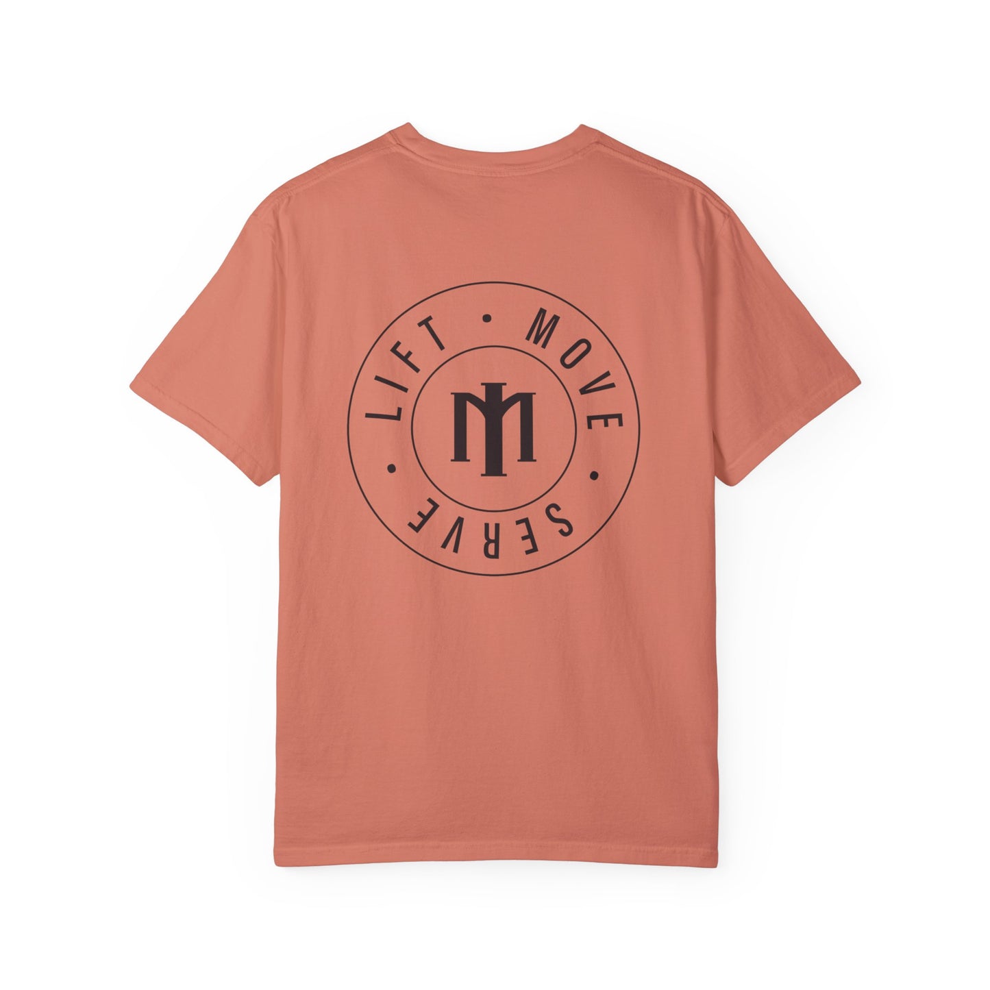 Lift Move Serve Unisex Black Print T-shirt
