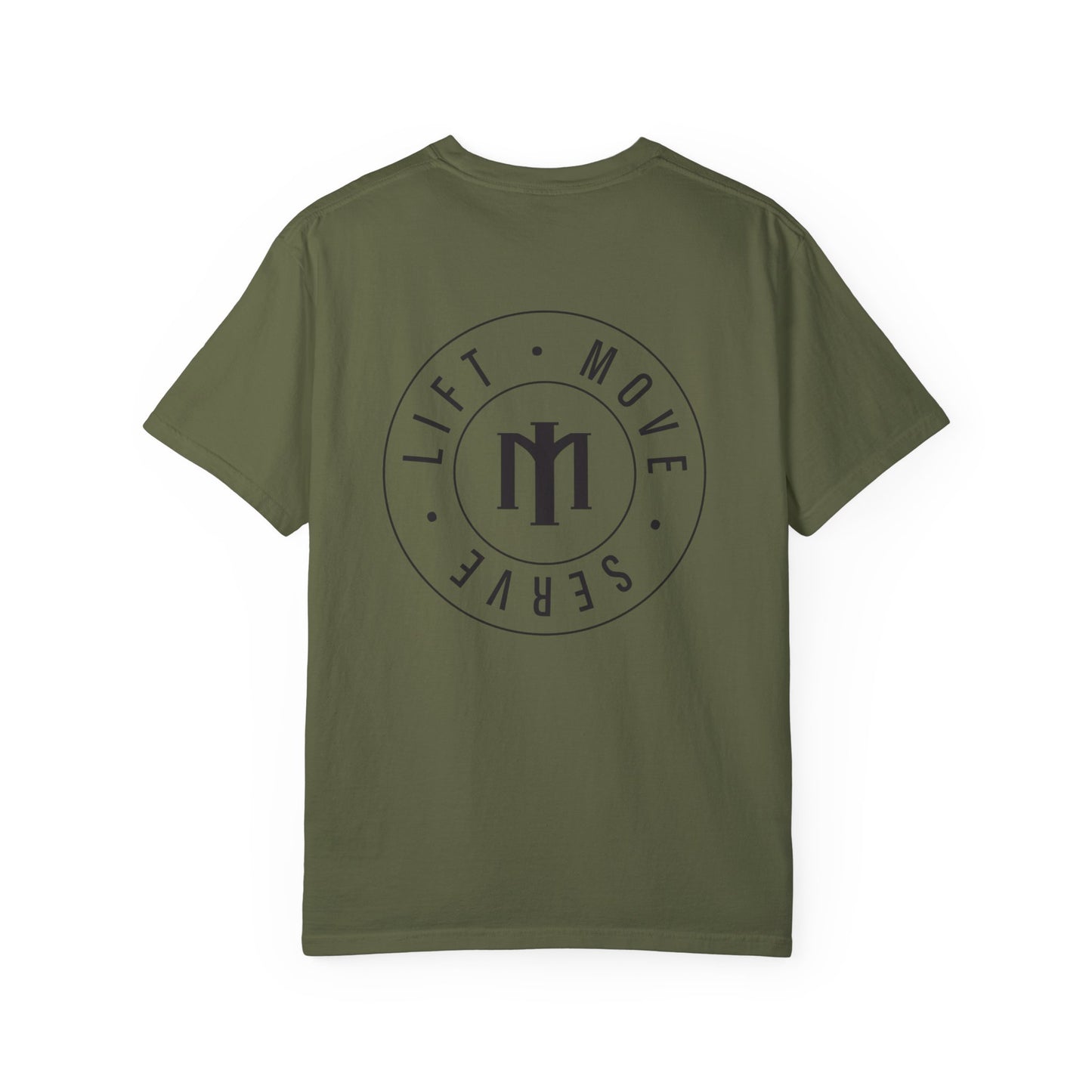 Lift Move Serve Unisex Black Print T-shirt